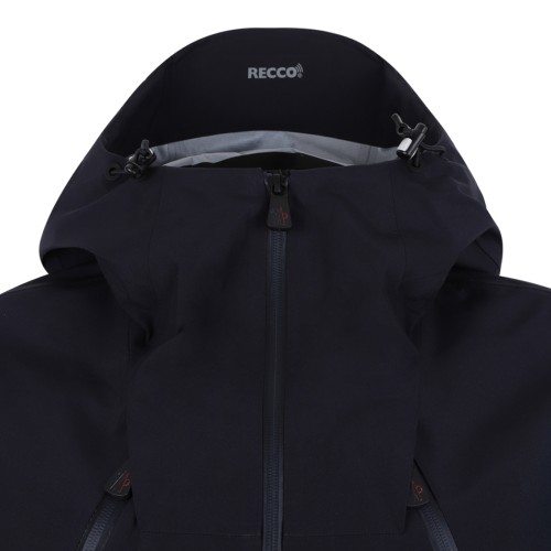 Moncler Grenoble Navy Technical Hooded Ski Jacket. 2