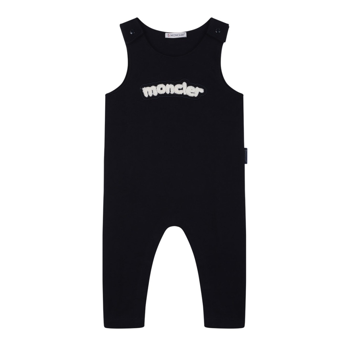 Blue Crew Neck Onesie With Striped