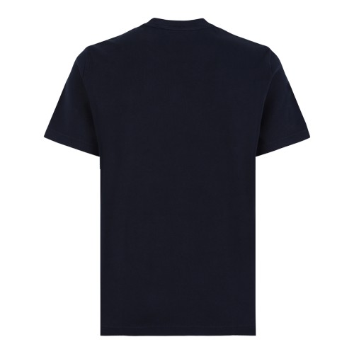 Moncler Navy Cotton Logo T-Shirt. 2
