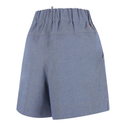 Light Blue Cotton Shorts