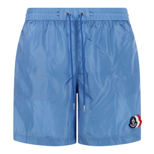 Moncler Light Blue Swim Shorts.