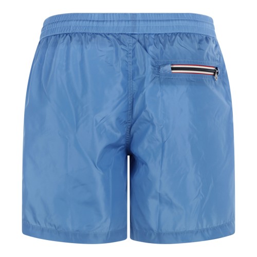 Moncler Light Blue Swim Shorts.