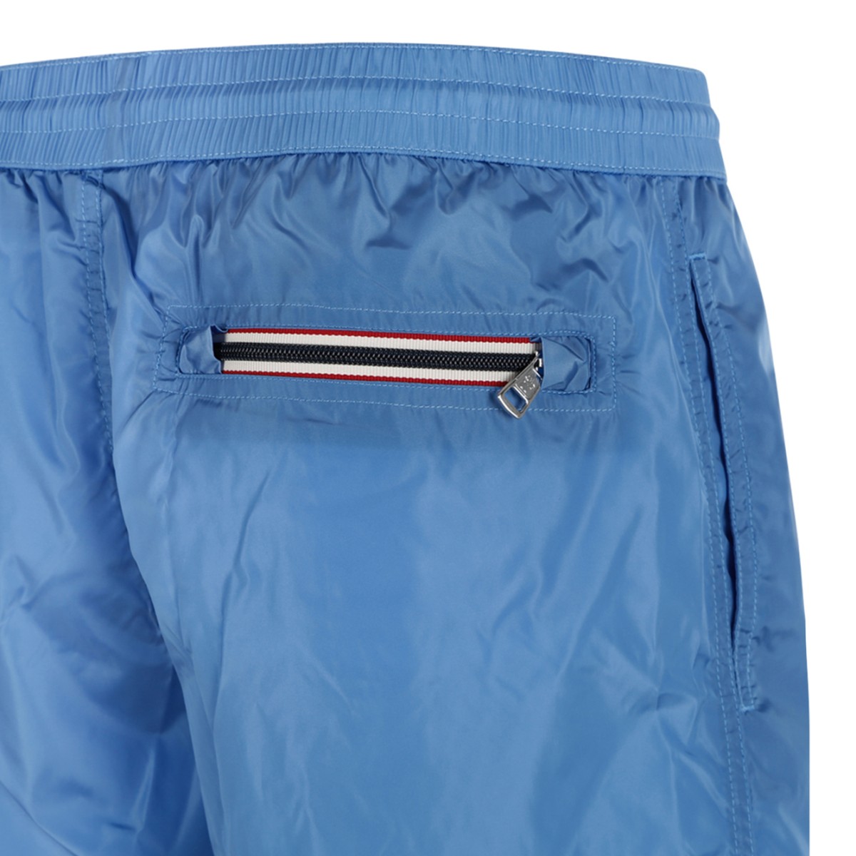Moncler Light Blue Swim Shorts.