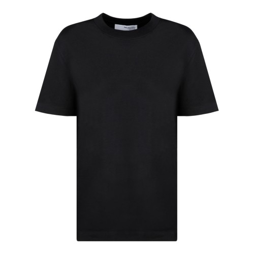 Slightly Dropped Shoulders Black T-Shirt