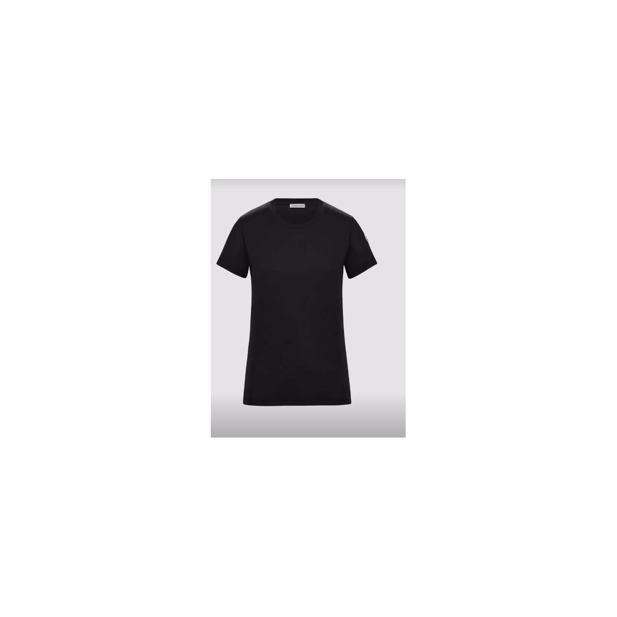 Moncler Black Cotton Crew-Neck T-Shirt.