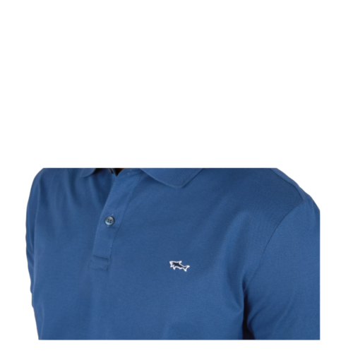 Paul & Shark Blue Cotton Piqu Polo Shirt.  2