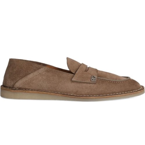 Hazelnut Reversed Calfskin Slipper