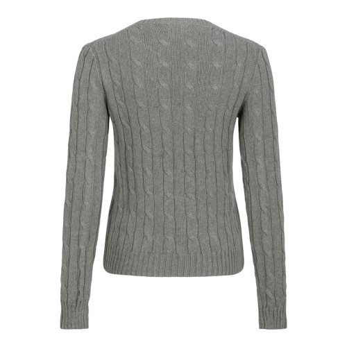 Grey Cable-Knit Sweater