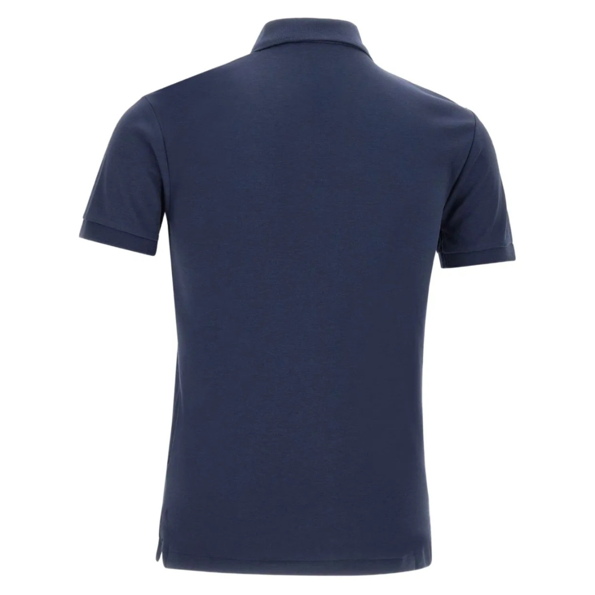Refined Navy Polo Shirt With Embroidered Logo