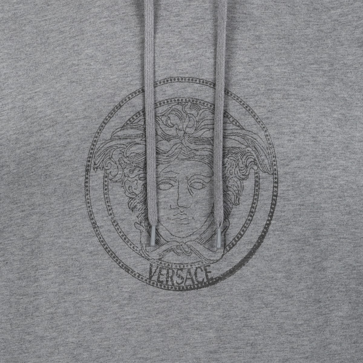 Versace Grey Logo Hoodie.