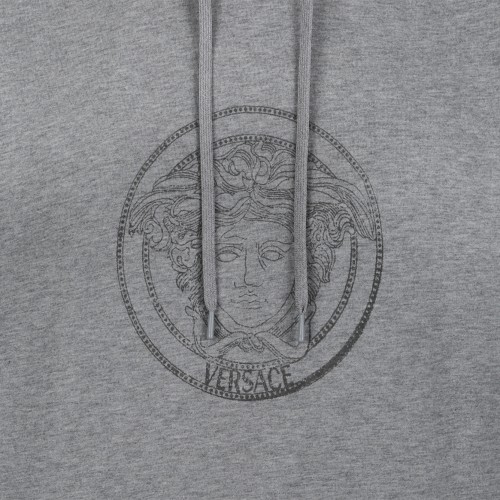 Versace Grey Logo Hoodie.