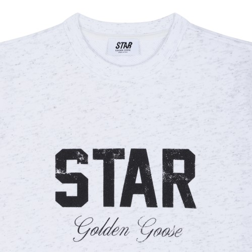 Golden Goose Grey Logo Cotton Sweatshirt.