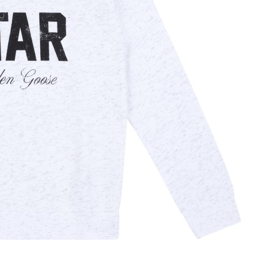 Golden Goose Grey Logo Cotton Sweatshirt.