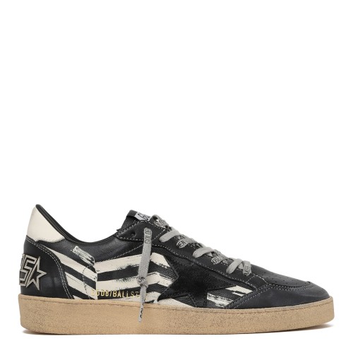 Golden Goose Ball Star Black Leather Sneakers.
