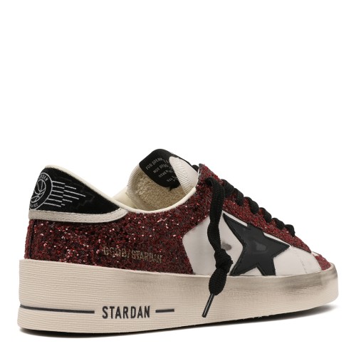 Golden Goose Stardan Glitter Leather Sneakers.