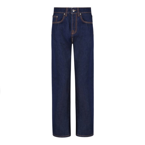 Versace Dark Blue Straight-Leg Jeans.
