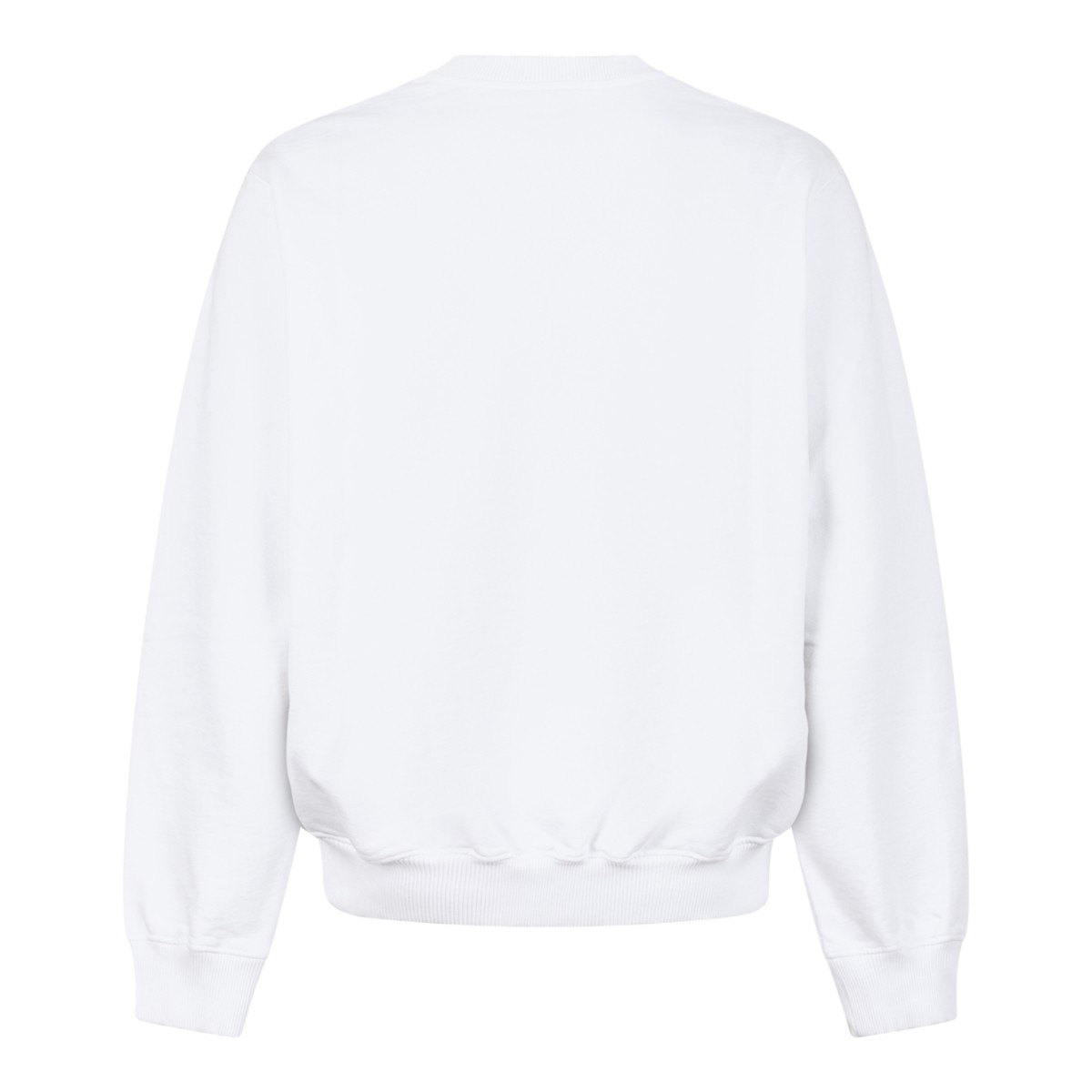 Casablanca White Logo Print Sweatshirt.