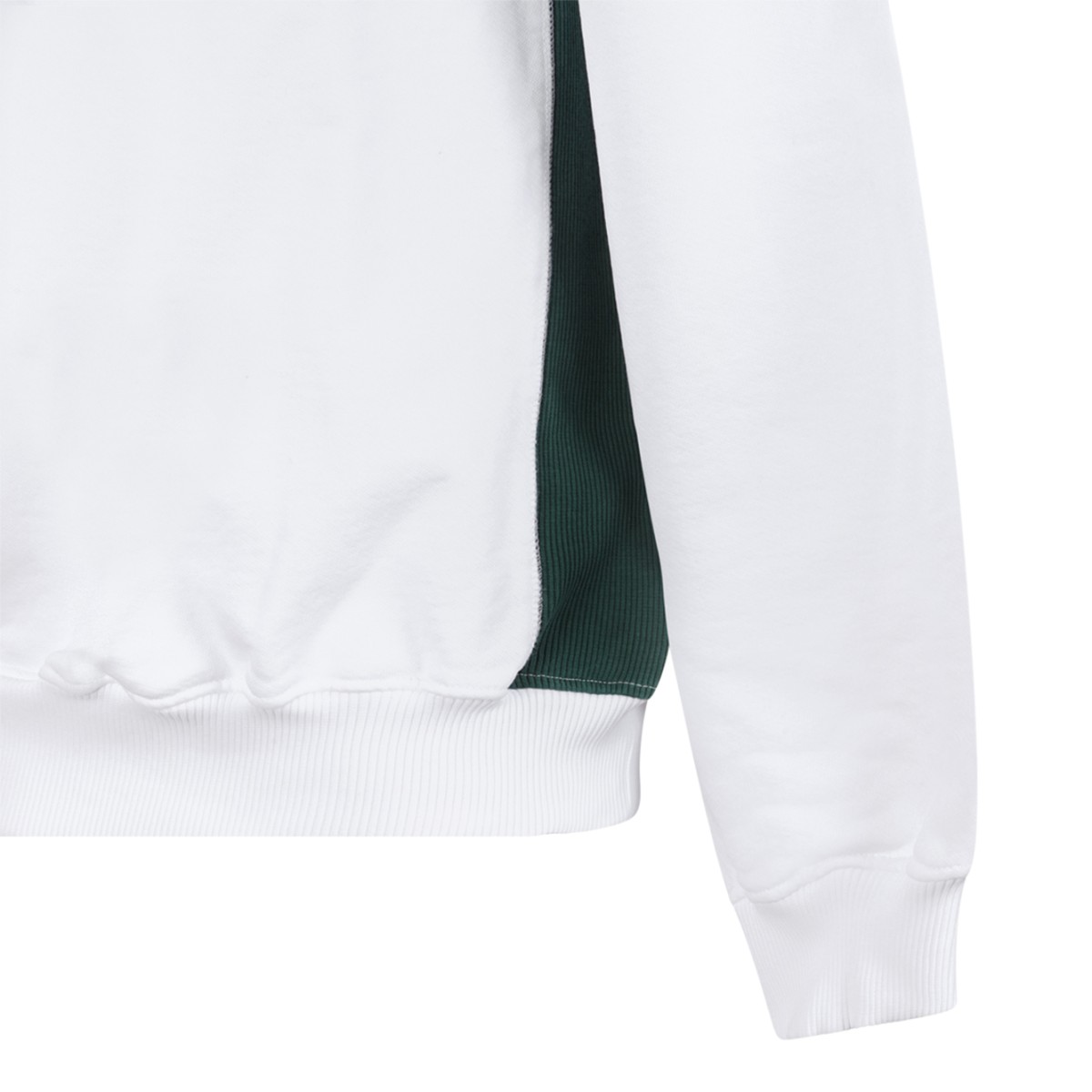 Casablanca White Logo Print Sweatshirt.