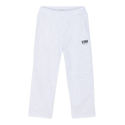 Golden Goose Grey Logo Cotton Sweatpants.