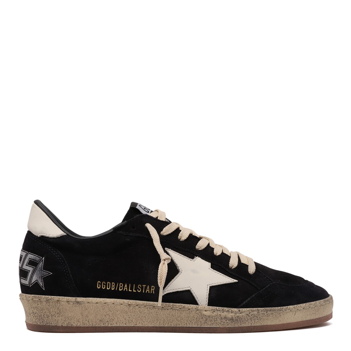 Golden Goose Ball Star Black Suede Sneakers.