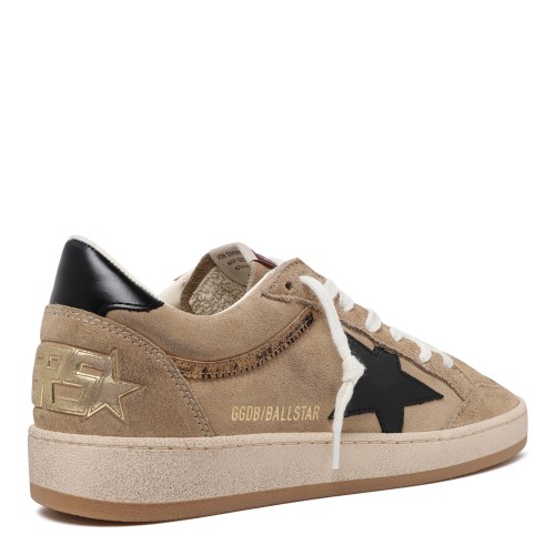 Golden Goose Ball Star Beige Suede Sneakers.