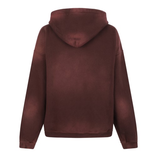 Golden Goose Brown Cotton Logo Hoodie. 2