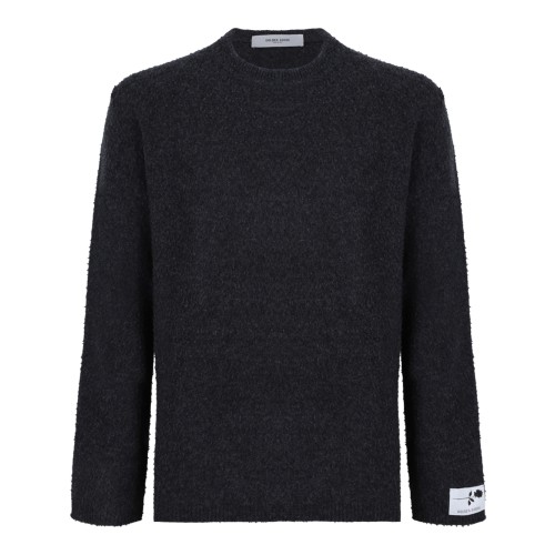 Golden Goose Charcoal Wool Crewneck Sweater.