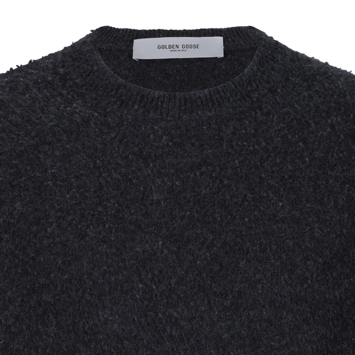 Golden Goose Charcoal Wool Crewneck Sweater.