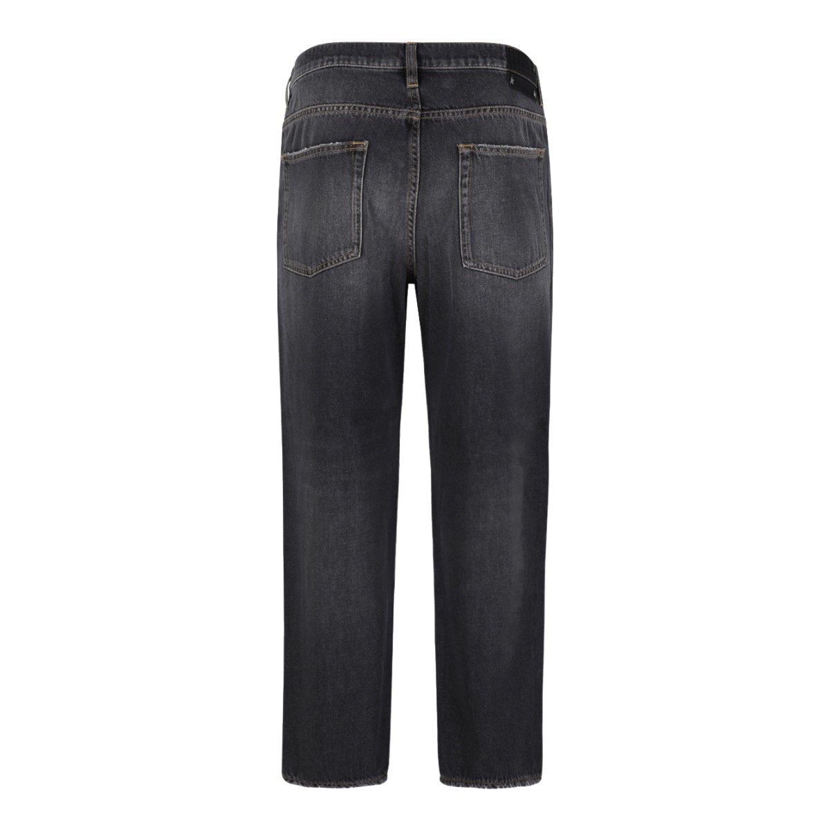 Golden Goose Washed Black Straight-Leg Jeans.