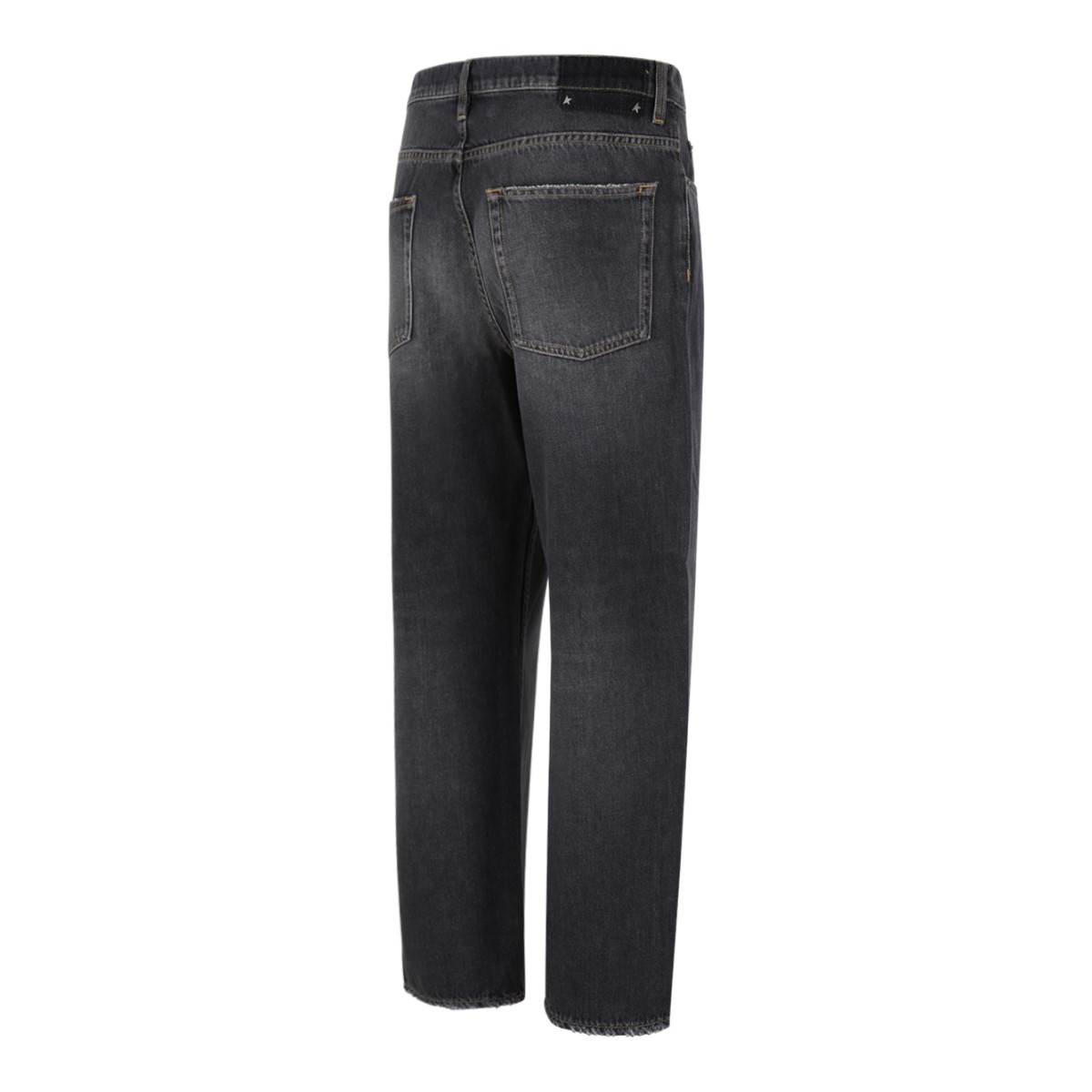 Golden Goose Washed Black Straight-Leg Jeans.