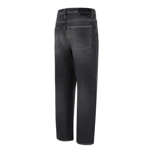 Golden Goose Washed Black Straight-Leg Jeans.