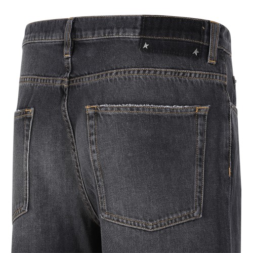 Golden Goose Washed Black Straight-Leg Jeans.