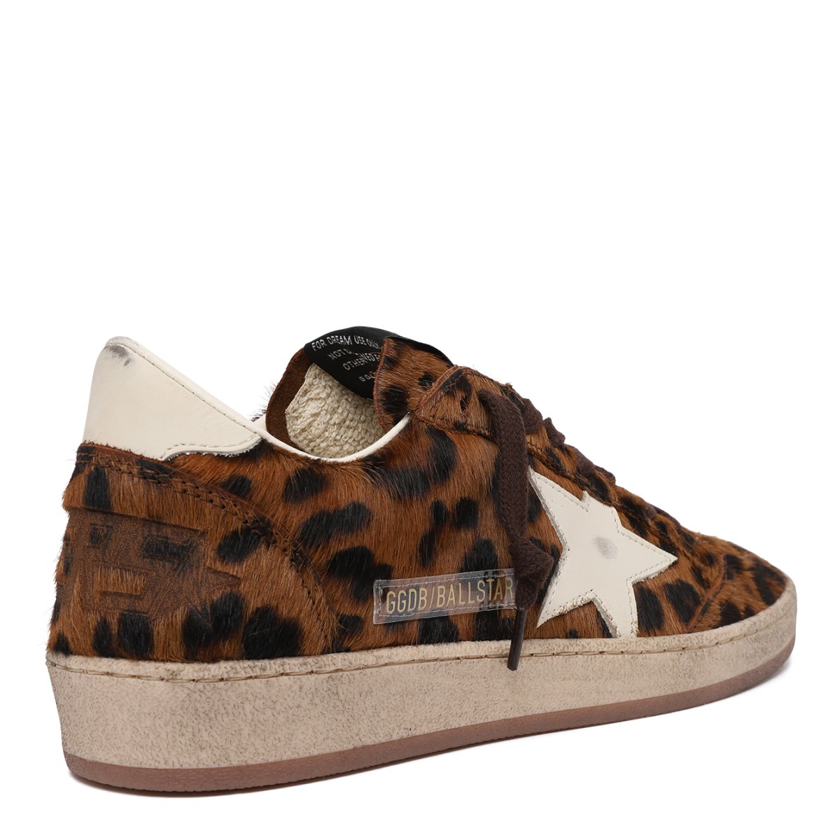 Golden Goose Leopard Pony Hair Super-Star Sneakers.
