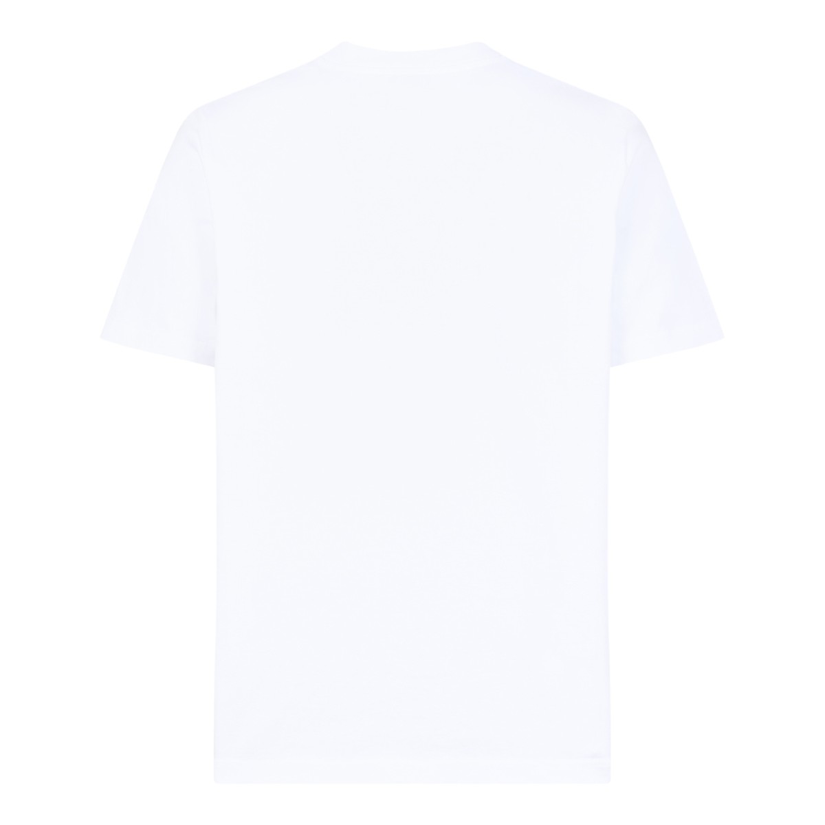Casablanca White Cotton Logo T-Shirt.