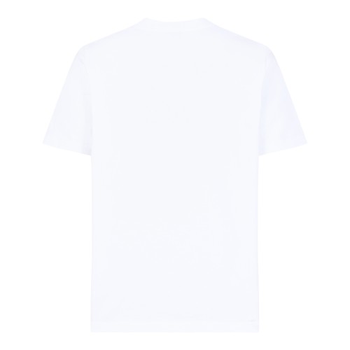Casablanca White Cotton Logo T-Shirt.