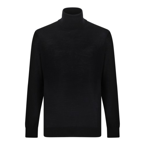 Golden Goose Black Wool Turtleneck Sweater.