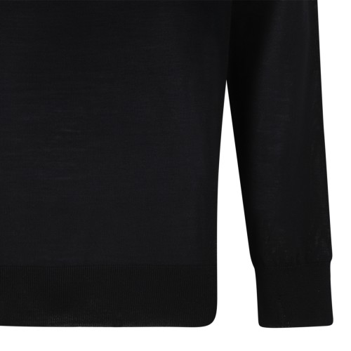 Golden Goose Black Wool Turtleneck Sweater.