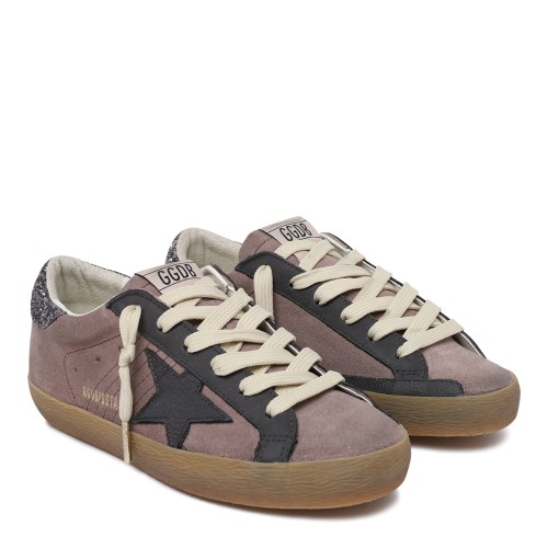 Golden Goose Ball Star Grey Suede Sneakers. 2
