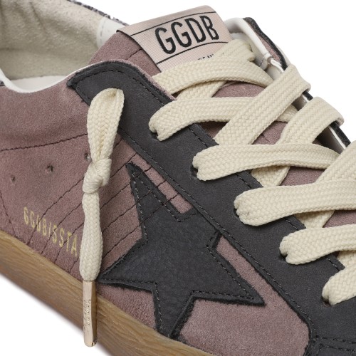 Golden Goose Ball Star Grey Suede Sneakers.