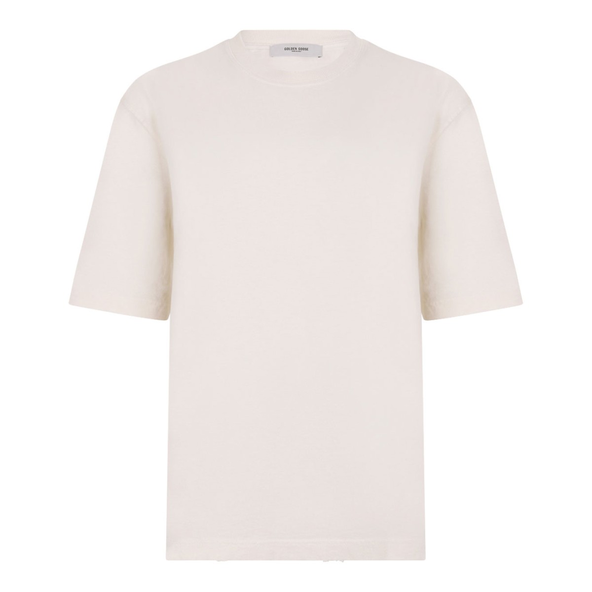 Golden Goose Relaxed Fit T-Shirt With Logo Patch.