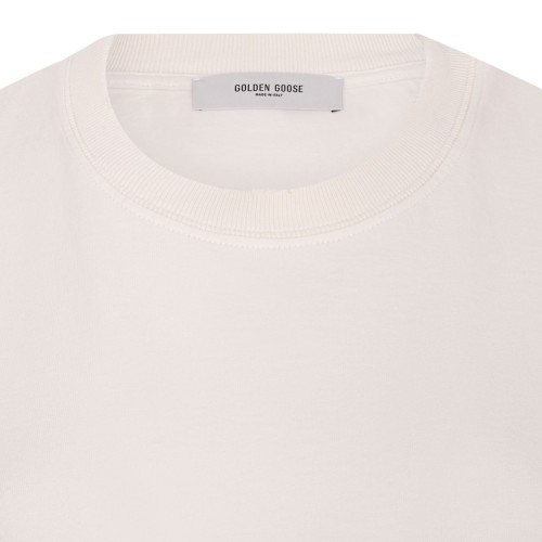 Golden Goose Relaxed Fit T-Shirt With Logo Patch.