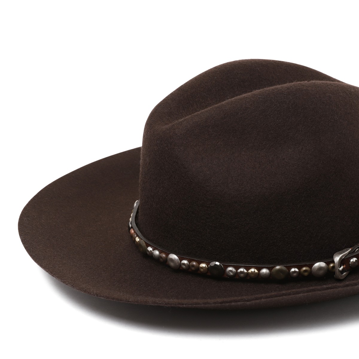 Golden Goose Brown Felt Fedora Hat.