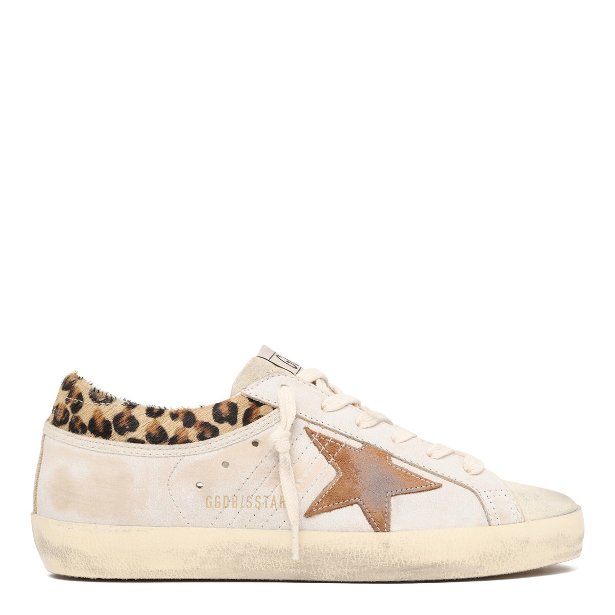 Golden Goose Super-Star White Leather Sneakers.