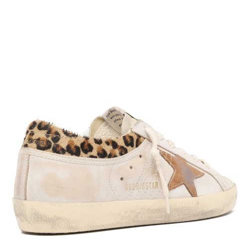 Golden Goose Super-Star White Leather Sneakers.