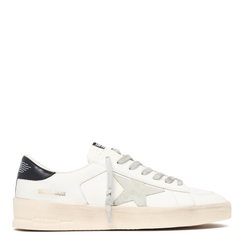 Golden Goose Super-Star White Leather Sneakers.