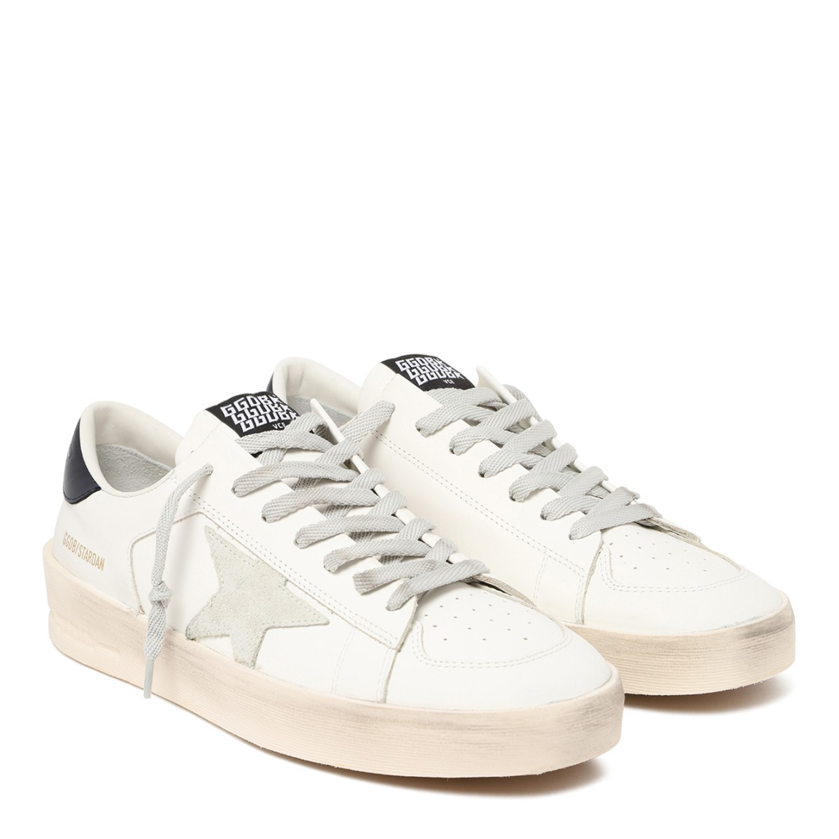 Golden Goose Super-Star White Leather Sneakers.
