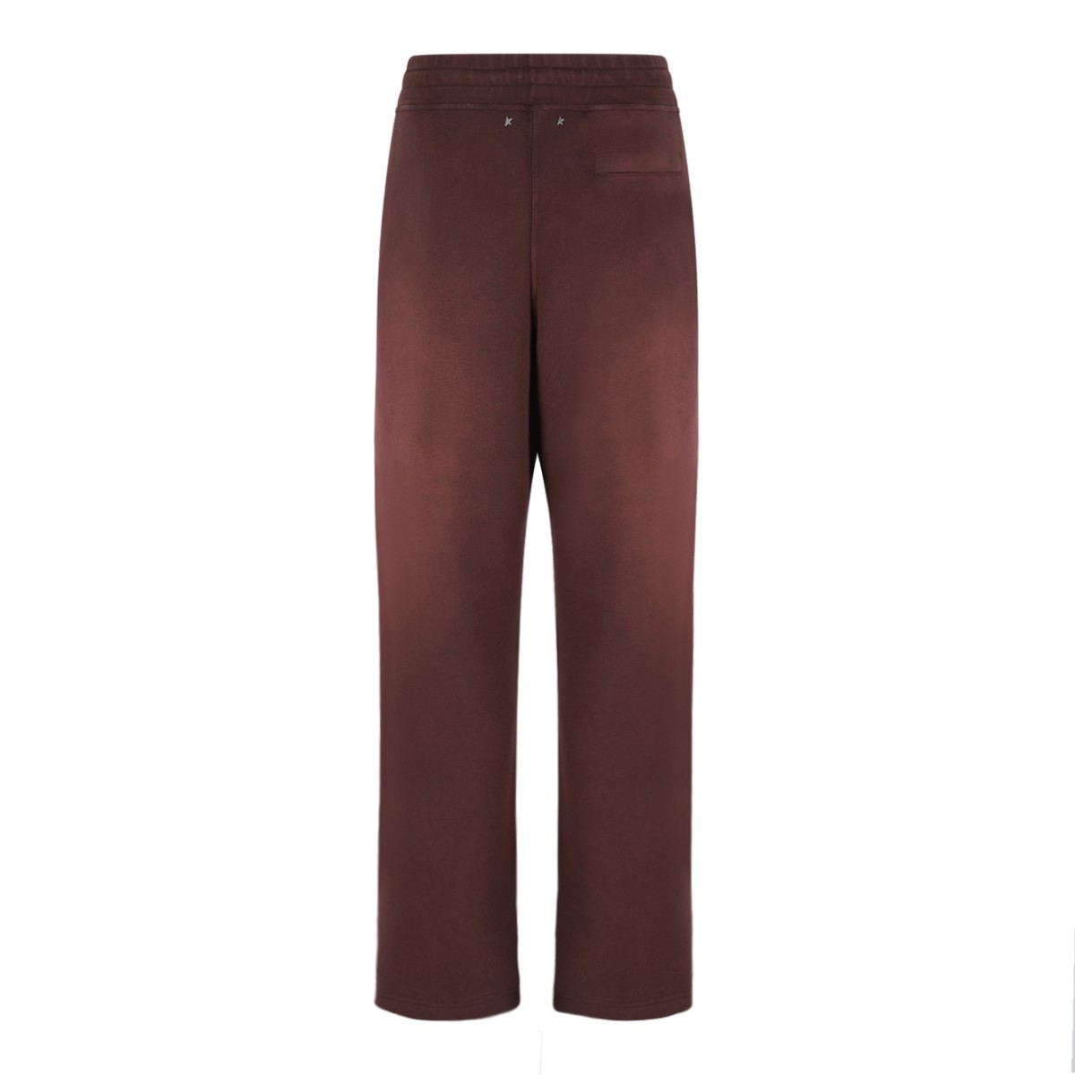Golden Goose Brown Cotton Drawstring Trousers.