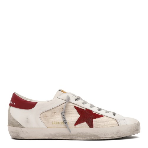 Golden Goose Super-Star White Leather Sneakers.