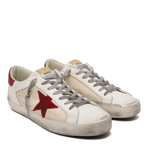 Golden Goose Super-Star White Leather Sneakers. 2