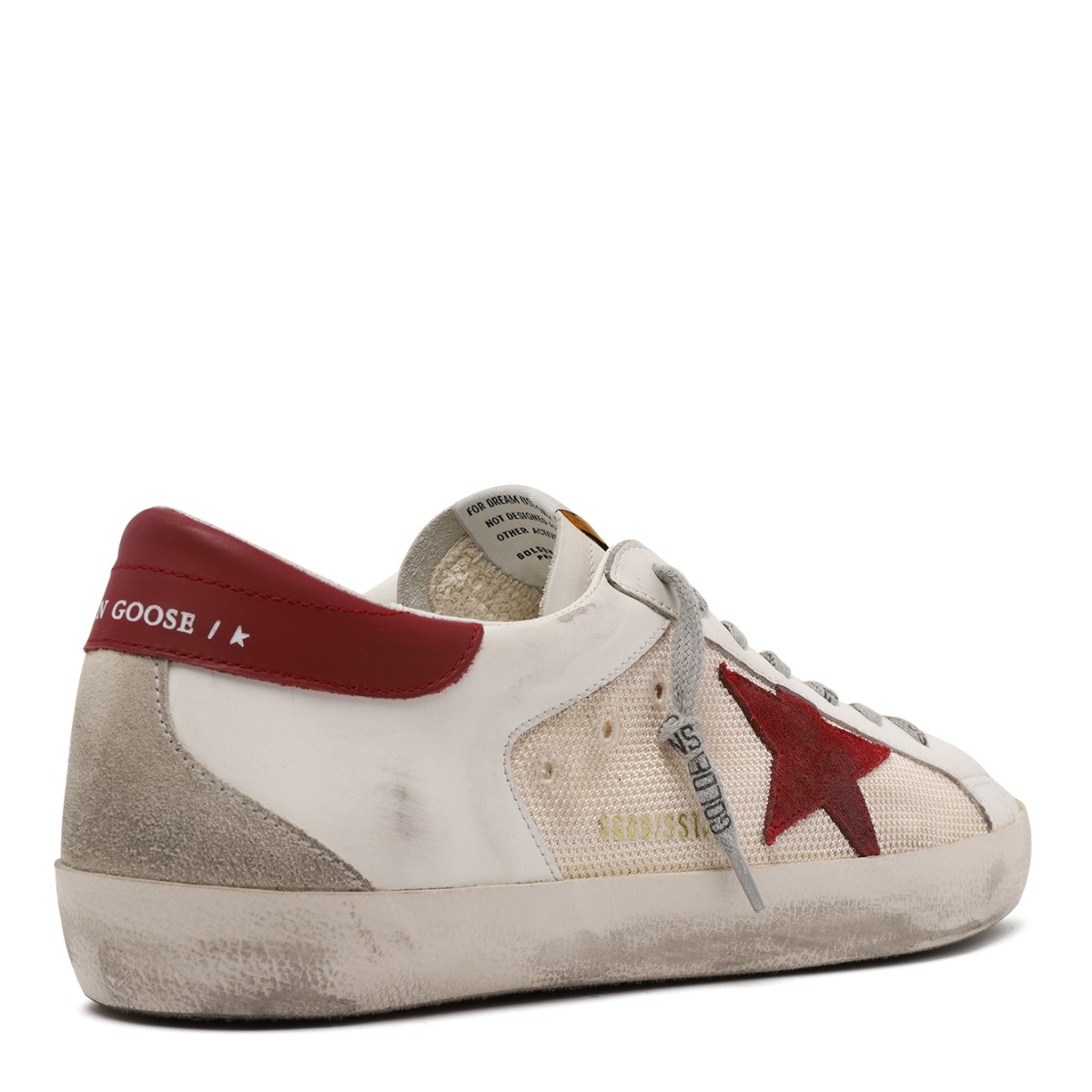 Golden Goose Super-Star White Leather Sneakers.